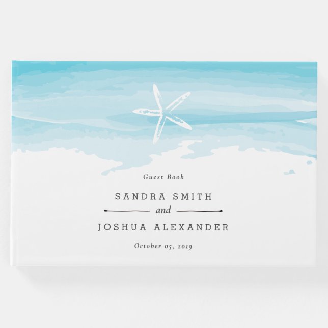 Livro De Visitas Starfish Beach Weding Guest Book (Frente)