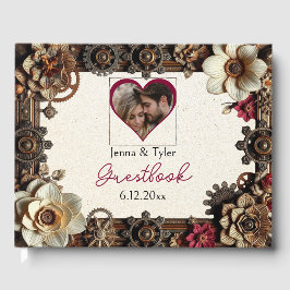 Livro De Visitas Steampunk Gothic Themed Casamento Personalizado
