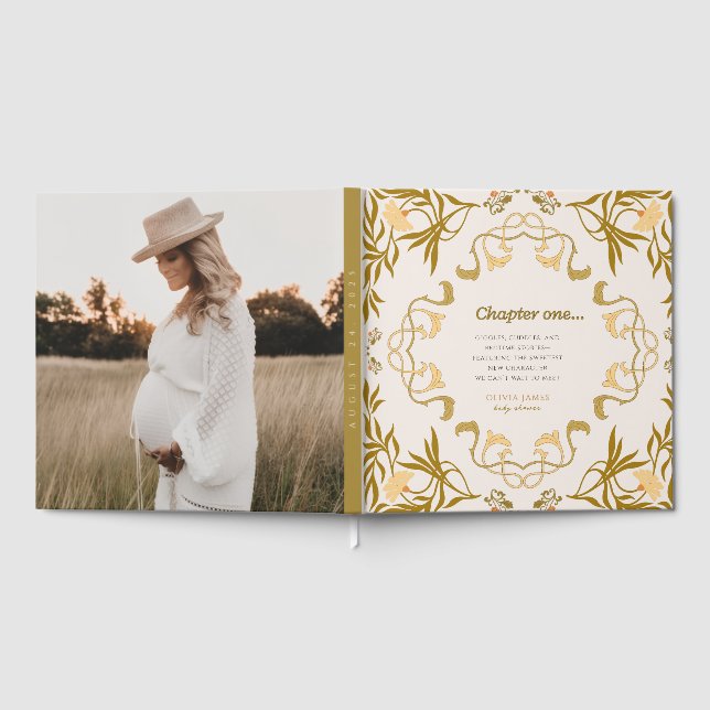 Livro De Visitas Storybook our next chapter fairytale baby shower (Completo)