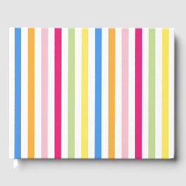 Livro De Visitas Stripes Coloridas