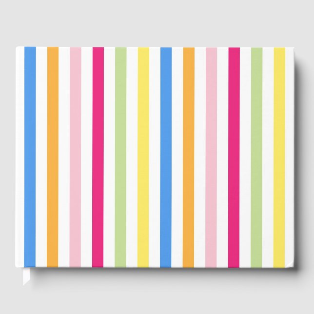 Livro De Visitas Stripes Coloridas (Frente)