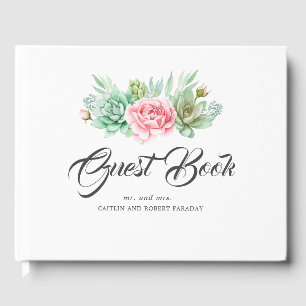 Livro De Visitas Succulents que Wedding