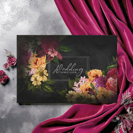 Livro De Visitas Sultry Nights Floral Wedding ID829