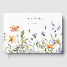 Livro De Visitas Summer Wildflower Garden Wedding