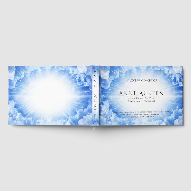 Livro De Visitas Sunrise & Sunset Funeral Guest Book (Completo)