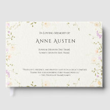 Sunrise & Sunset Funerário Guest Book