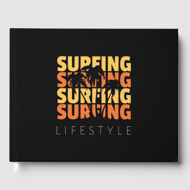 Livro De Visitas Surfing no estilo de vida (Frente)