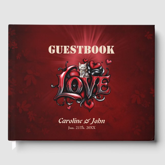 Livro De Visitas Sussurros do Coração: A Magia do Amor (Frente)