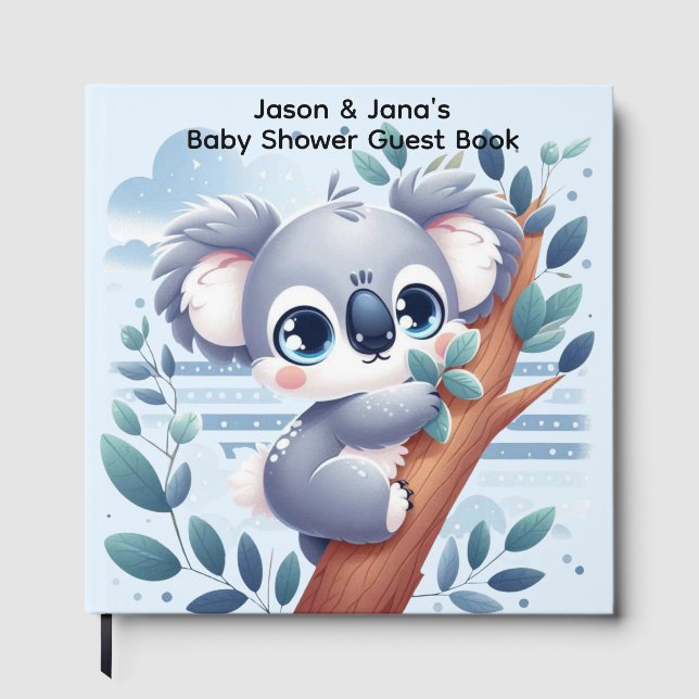 Livro De Visitas Sweet Baby Koala - Shower Guest Book (Frente)