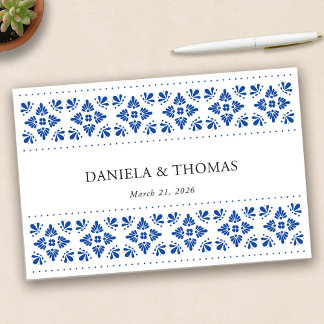 Livro De Visitas Talavera Mexicano Wedding Guestbook