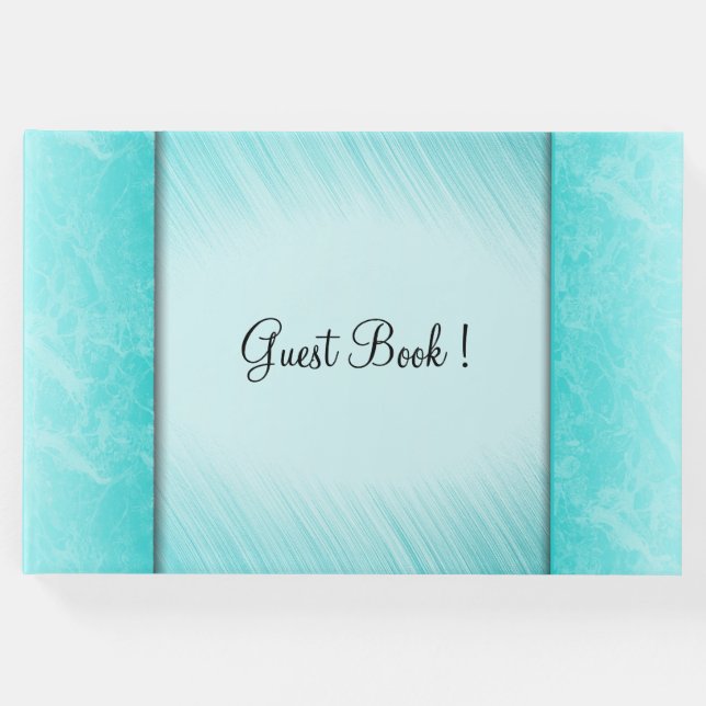 Livro De Visitas Teal Marble Columns Guest Book (Frente)