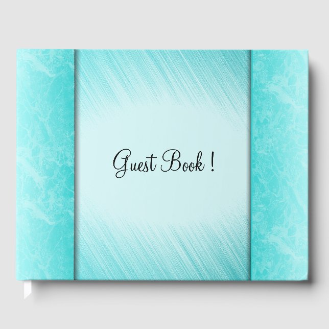 Livro De Visitas Teal Marble Columns Guest Book (Frente)