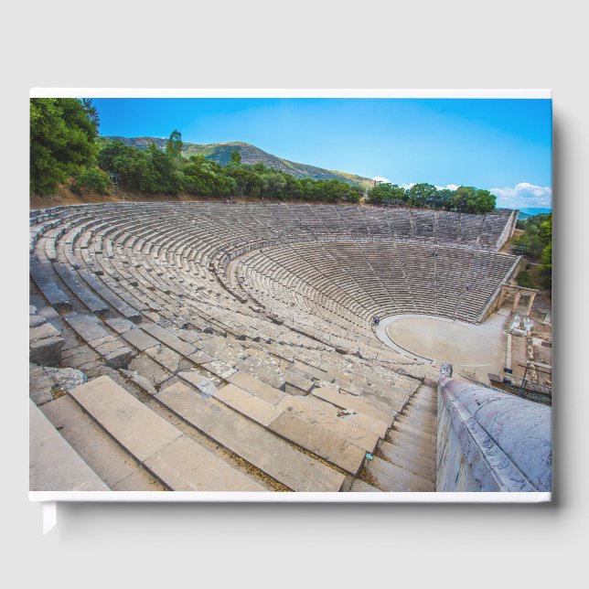 Livro De Visitas Teatro antigo em Epidaurus, Argolida, Grécia (Frente)