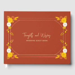 Livro De Visitas Tema de Casamento Clássico