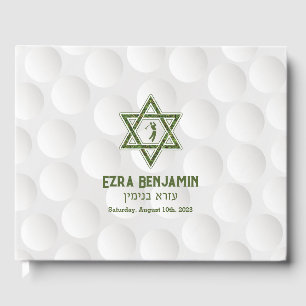 Livro De Visitas Tema de Golfe Bar Mitzvah