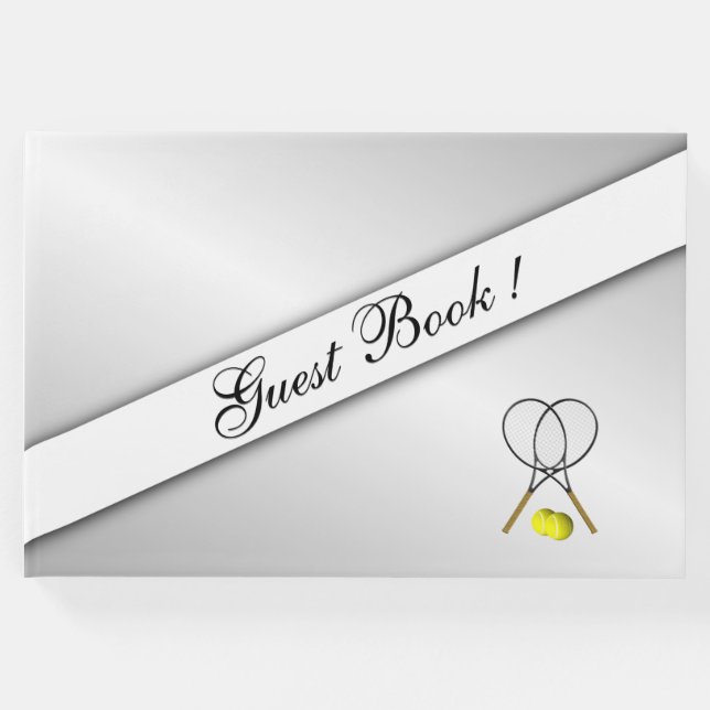 Livro De Visitas Tênis Custom Silver Guest Book (Frente)