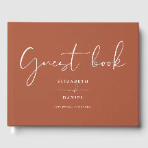 Terracotta Elegant Script Wedding