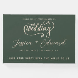 Livro De Visitas Terracotta Queimou Laranja Elegante Moderno Minima