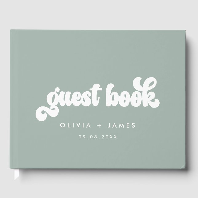 Livro De Visitas Terthy Boho Casamento Personalizável (Frente)