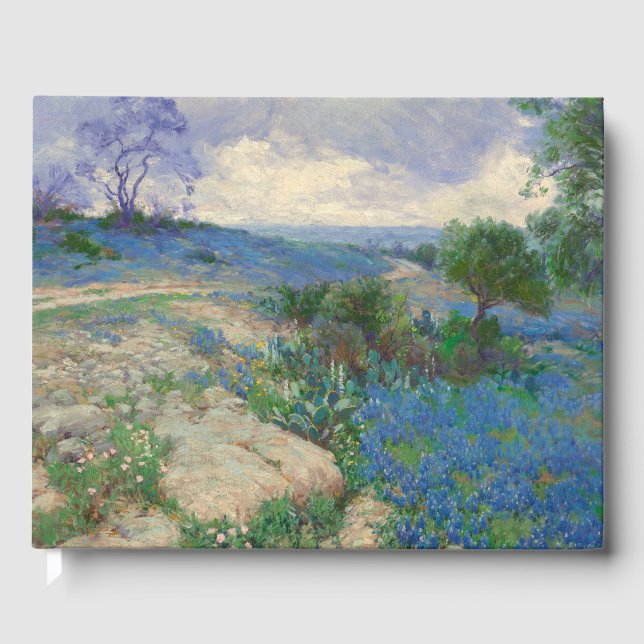 Livro De Visitas Texas Landscape With Bluebonnets Julian Onderdonk (Frente)