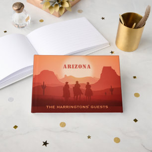 Livro De Visitas Texto personalizado do Sunset de arizona