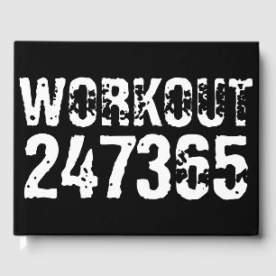 Livro De Visitas Texto vestido e arranhado Workout 247365 branco
