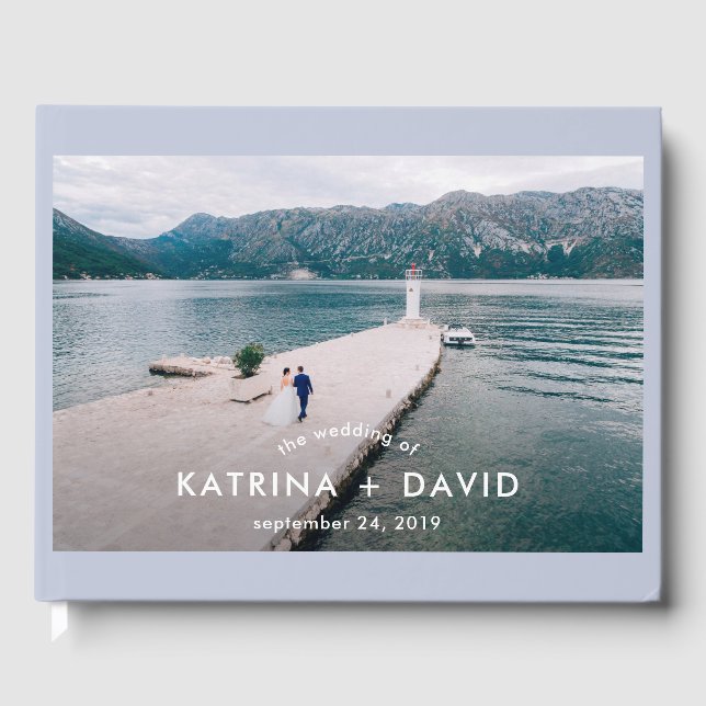 Livro De Visitas Tranquil Seas | Casamento Fotográfico (Frente)