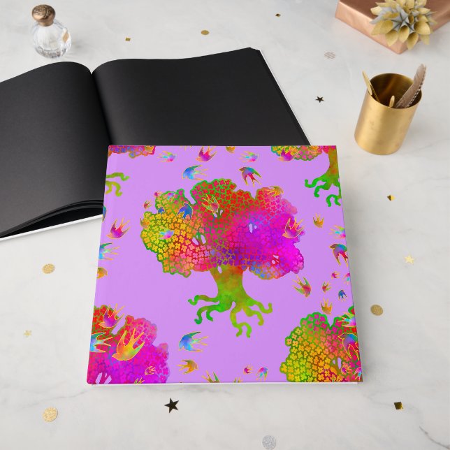 Livro De Visitas Tree Birds Evensong (Frente aberta)