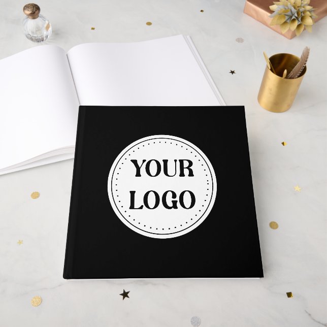 Livro De Visitas Trendy na moda e marca elegante (Frente aberta)
