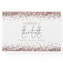 Trendy Rosa Dourada Glitter Party