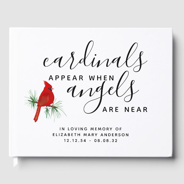 Livro De Visitas Tributo de Memória Cardinal (Frente)