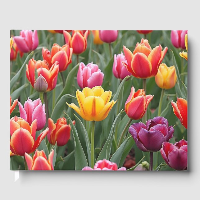 Livro De Visitas Tulipas Holandesas (Frente)