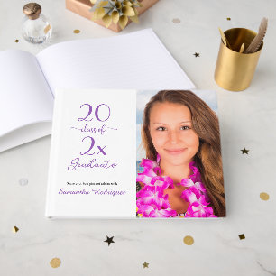 Livro De Visitas Turma De 2026 Foto Padrão Roxo Graduação