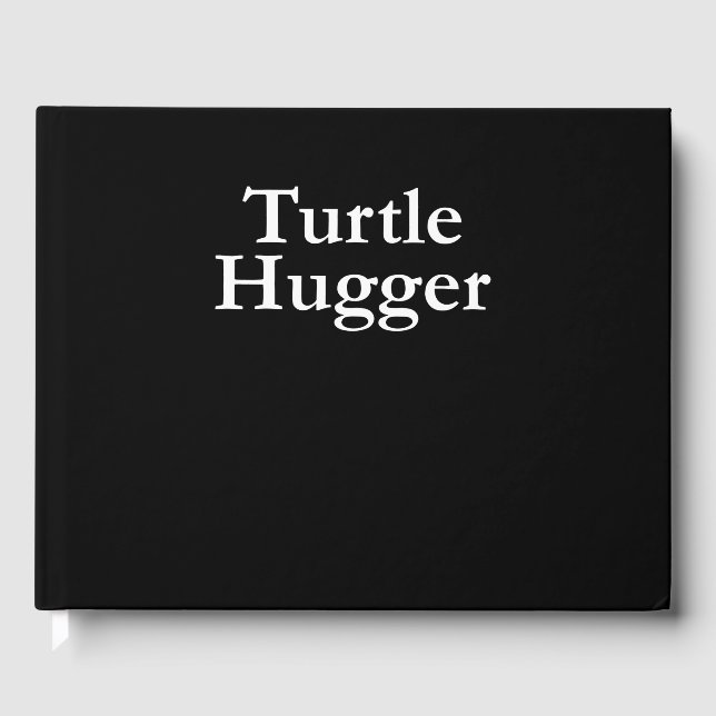 Livro De Visitas Turtle Lover | Turtle Hugger (Frente)