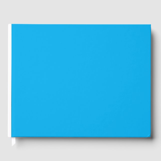 Livro De Visitas um céu azul com um avião (Frente)