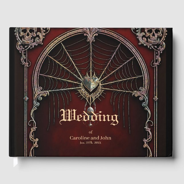 Livro De Visitas Um toque de magia gótica. (Frente)