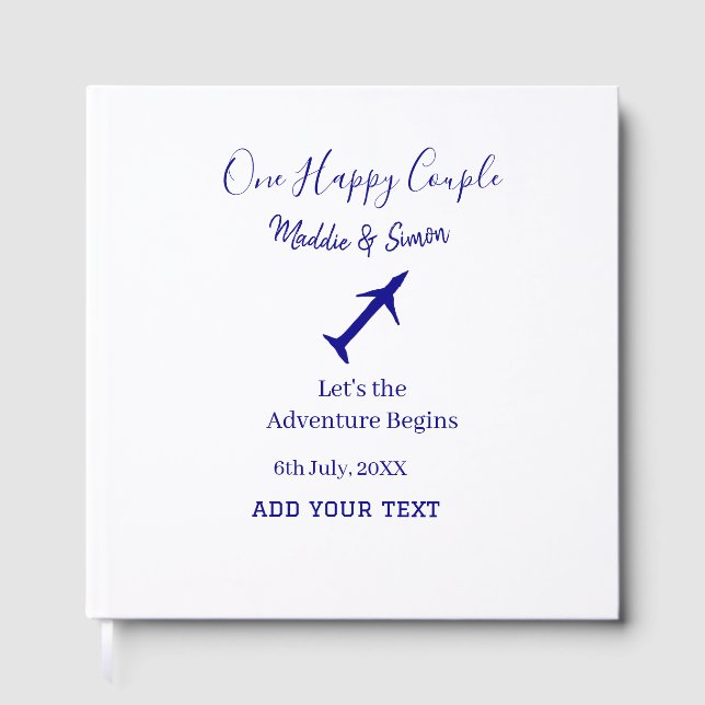 Livro De Visitas Uma aventura de vamos feliz começa a co-casamento (Frente)