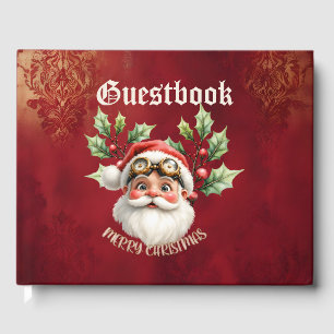 Livro De Visitas Uma galinha-branca Santa Claus