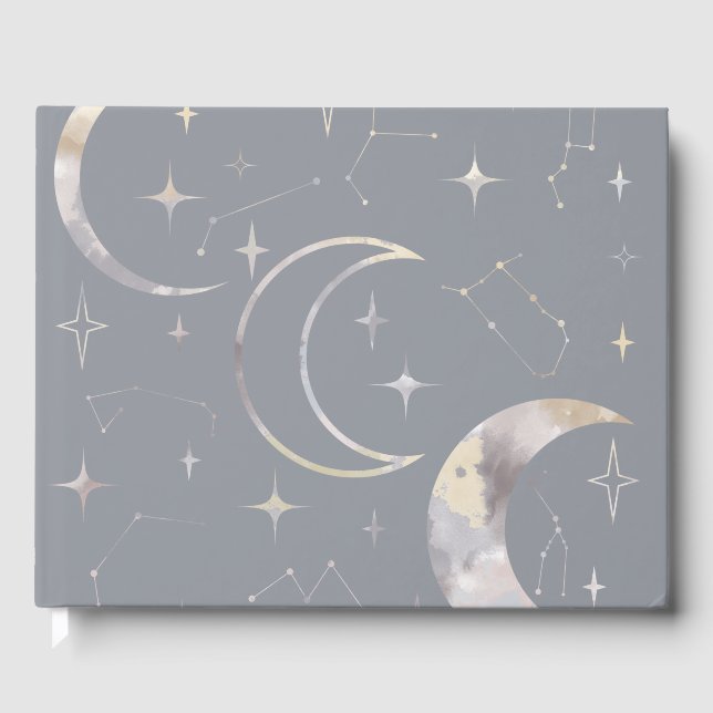 Livro De Visitas Uma vez na Lua Azul (Frente)