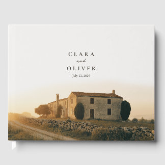 Livro De Visitas Umber Script Serif Toscano Farmhouse Itália Casame