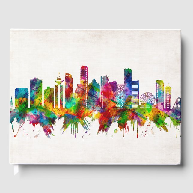 Livro De Visitas Vancouver Canada Skyline (Frente)