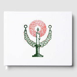 Livro De Visitas Vela de Natal Tradicional