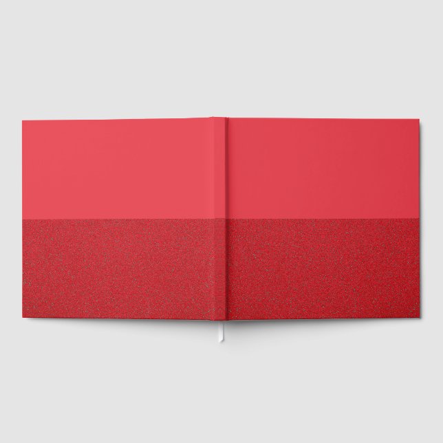 Livro de Visitas Vermelho com Textura Personalizad (Completo)