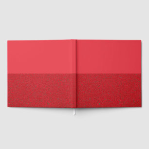 Livro de Visitas Vermelho Dividido com Textura Per