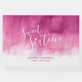 Livro De Visitas Vermelho escuro, cor-de-rosa, arte moderna, doce,