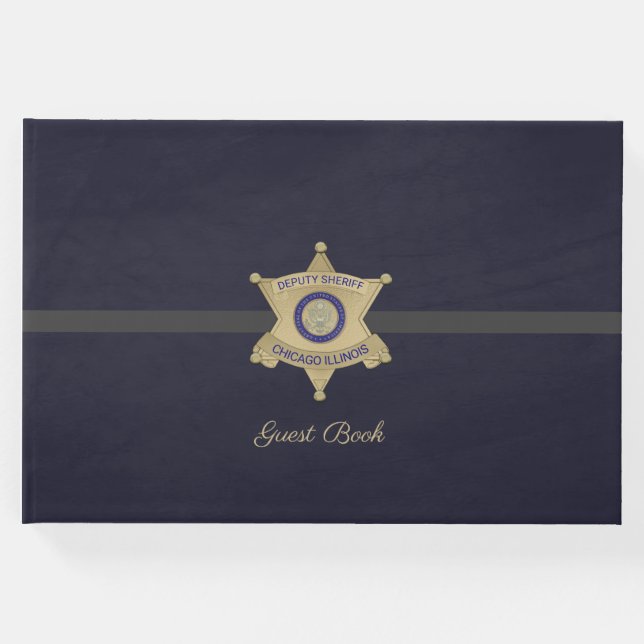 Livro De Visitas Vice-Xerife Guest Book (Frente)