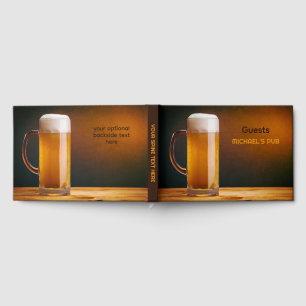 Livro De Visitas Vidro / Pub de Texto Personalizado