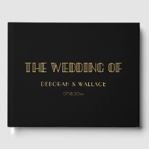 Livro De Visitas Vintage 1920 art deco simples casamento