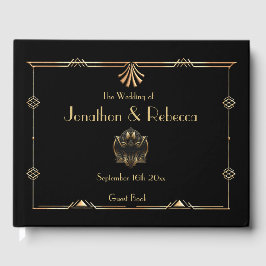 Livro De Visitas Vintage Art Deco casamento