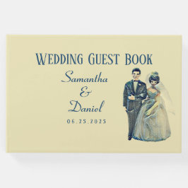 Livro De Visitas Vintage Bride Groom Wedding